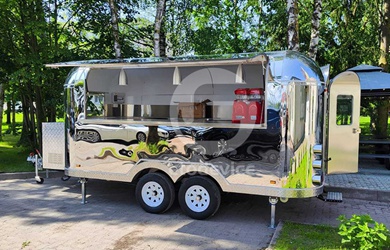 Custom Stainless Steel Food Trailer for Sale in Lithuania